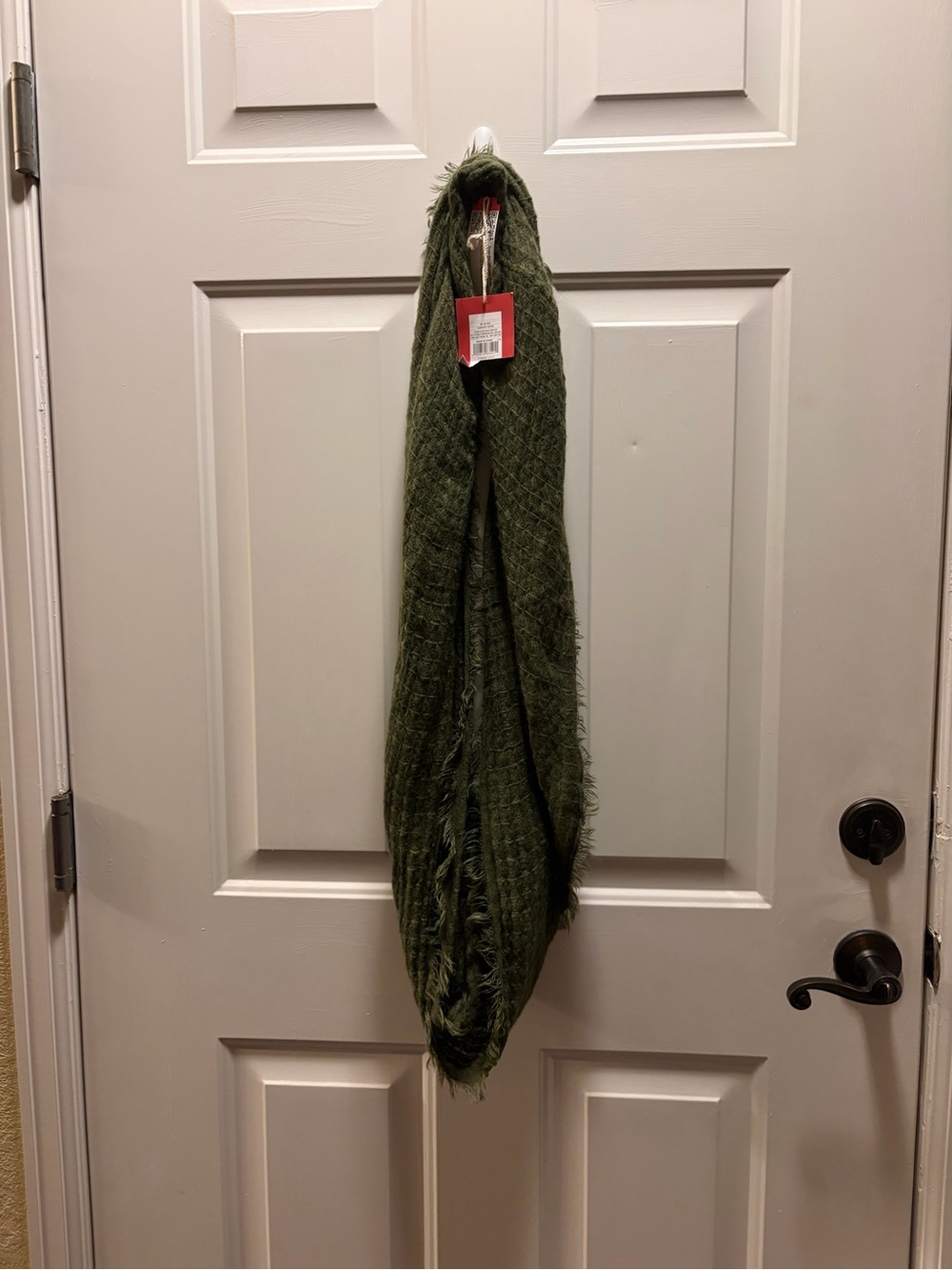 Olive Green Infinity Scarf